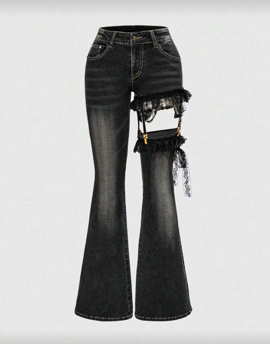 Lace Jirai Kei Jeans