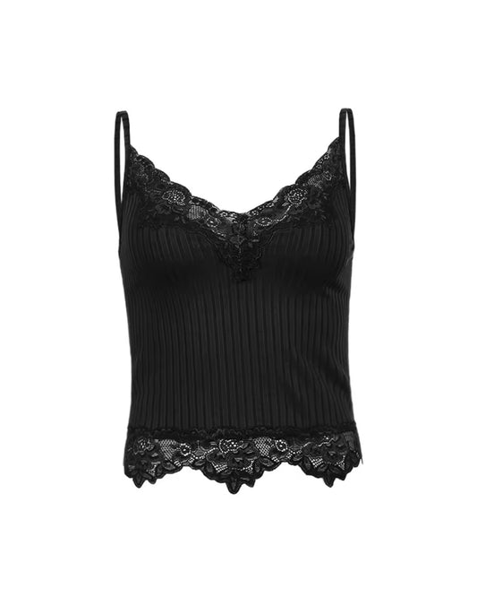 Dark Lace Tank Top