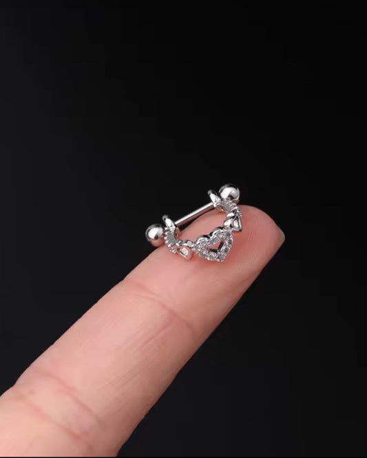 Hex Heart Piercing