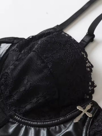 Lace Cross Corset Top