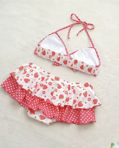 Strawberry  Kawaii Bikini