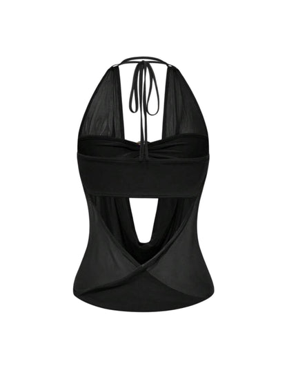 Black Halter Top