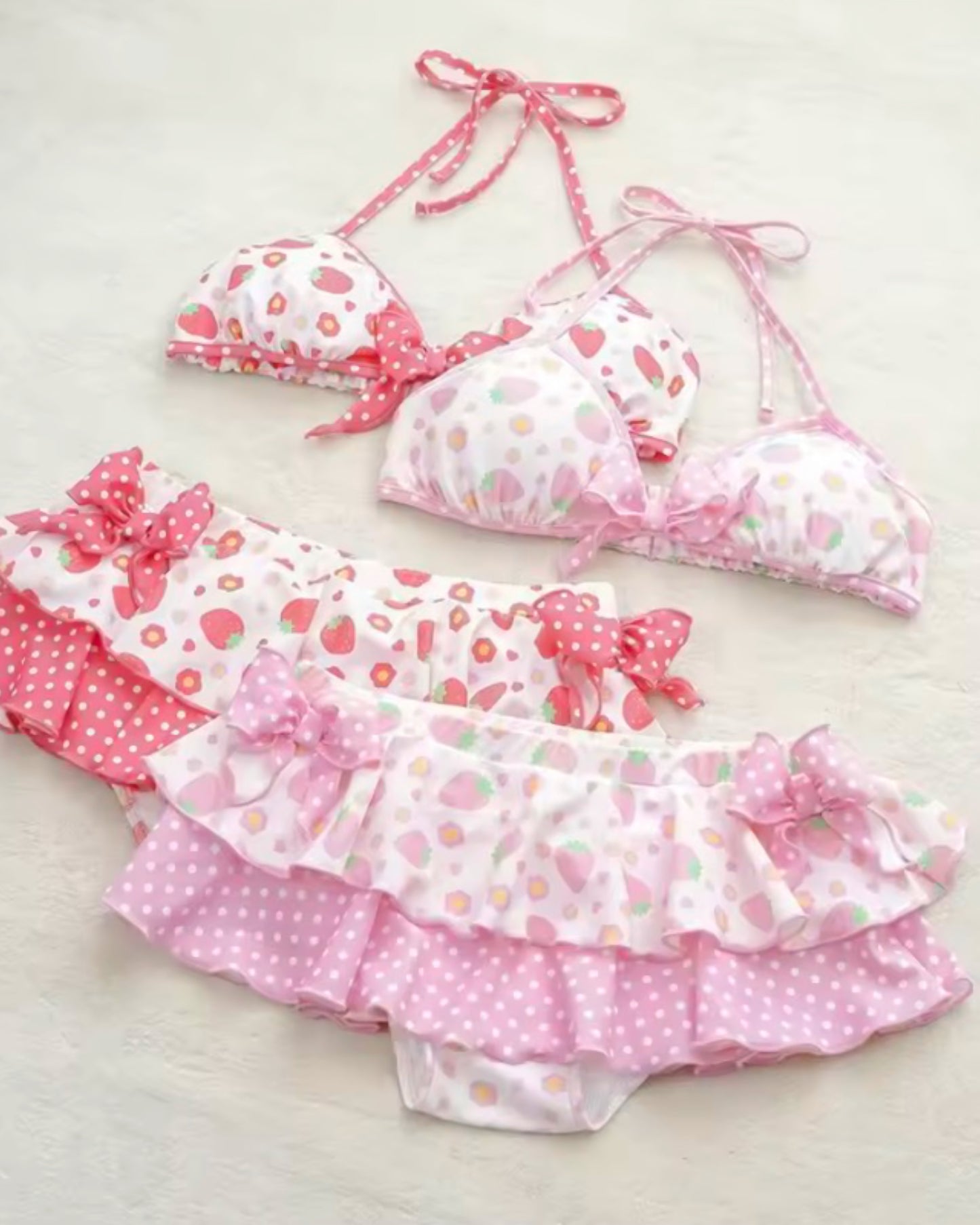 Strawberry  Kawaii Bikini