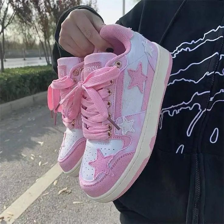 Pink Star Sneakers