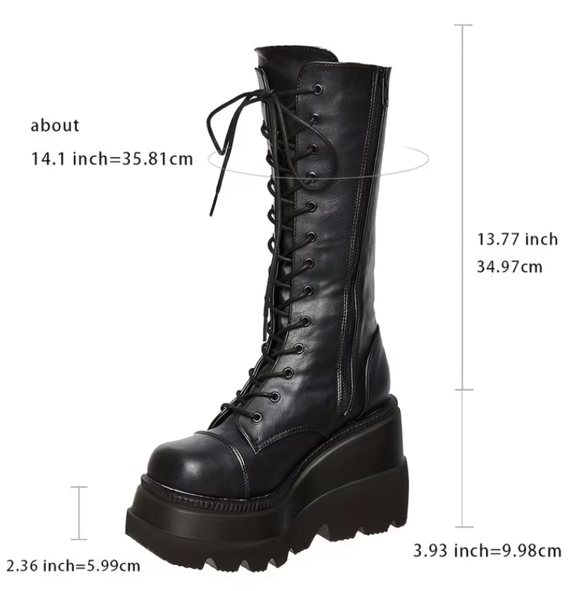 Lace up Platform Boots
