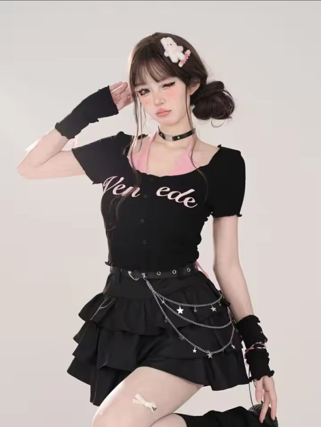 Nyx Black Skirt & Accessories