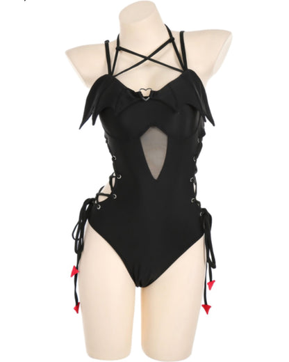 Night Wing One Piece Bikini