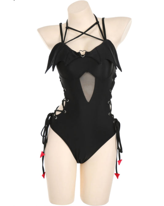 Night Wing One Piece Bikini