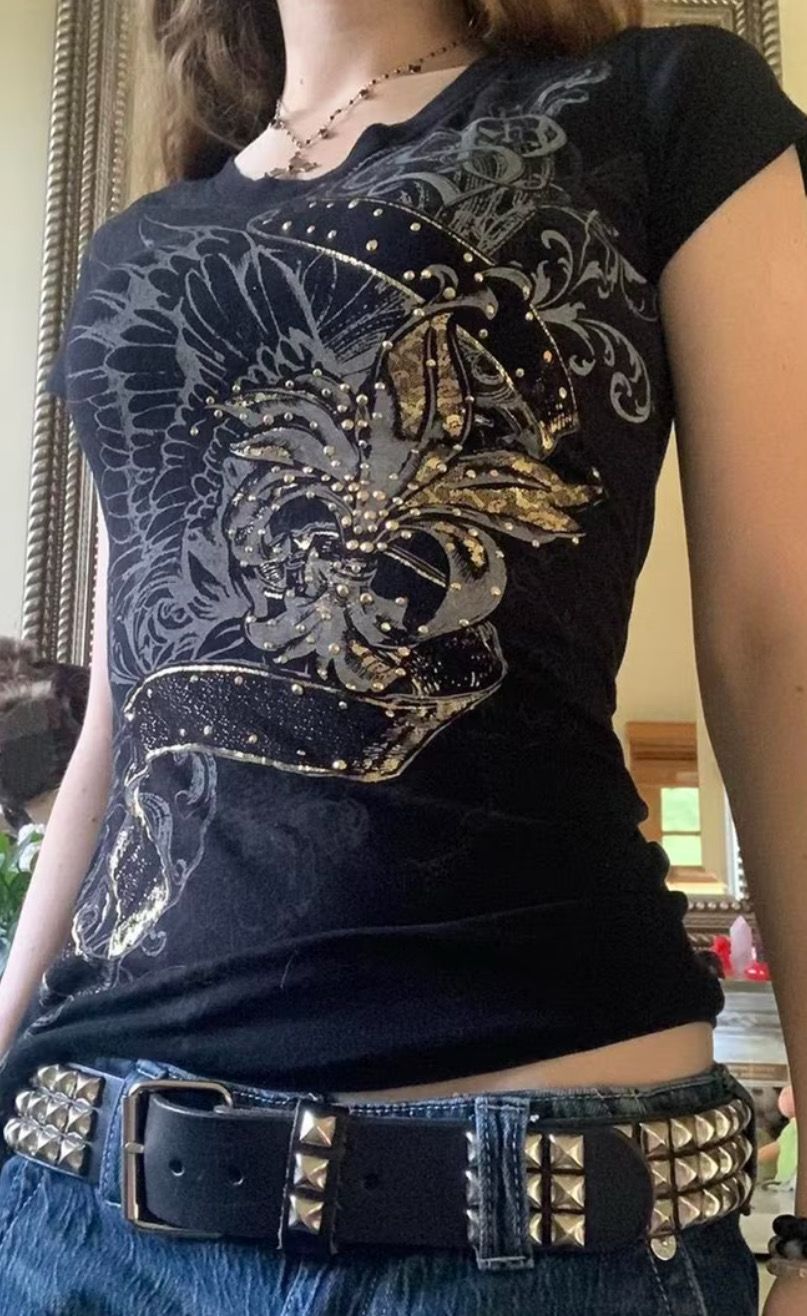 Rhinestone Affliction Style Tee