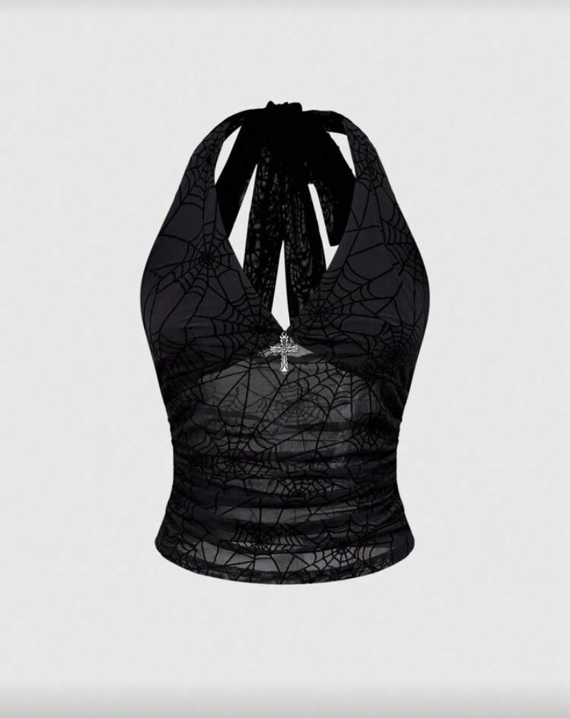 Spiderweb Halter top