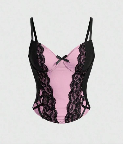 Y2K Lace Corset Top
