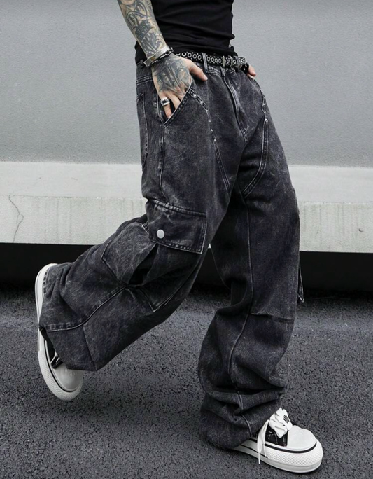 Acid Wash Denim Jeans