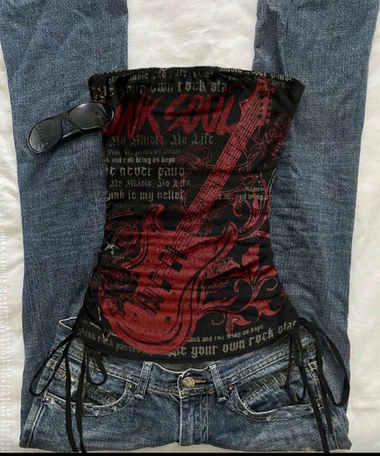 Drawstring Tube Top