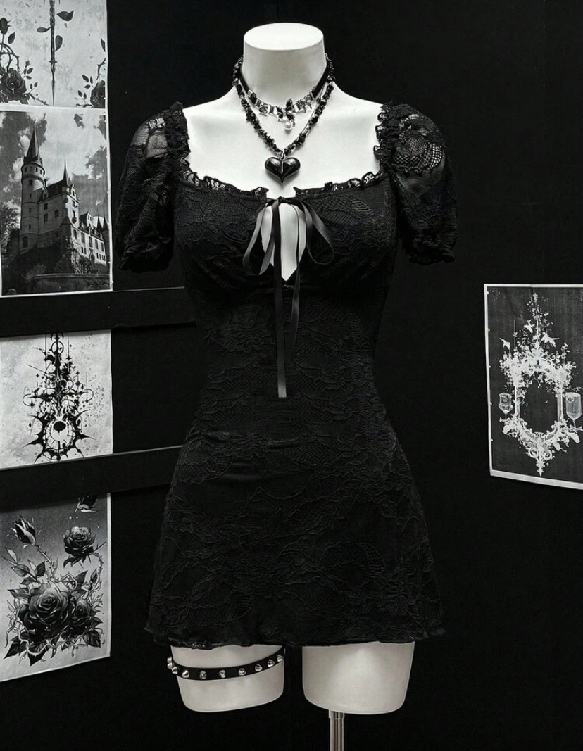 Lace Black Dress