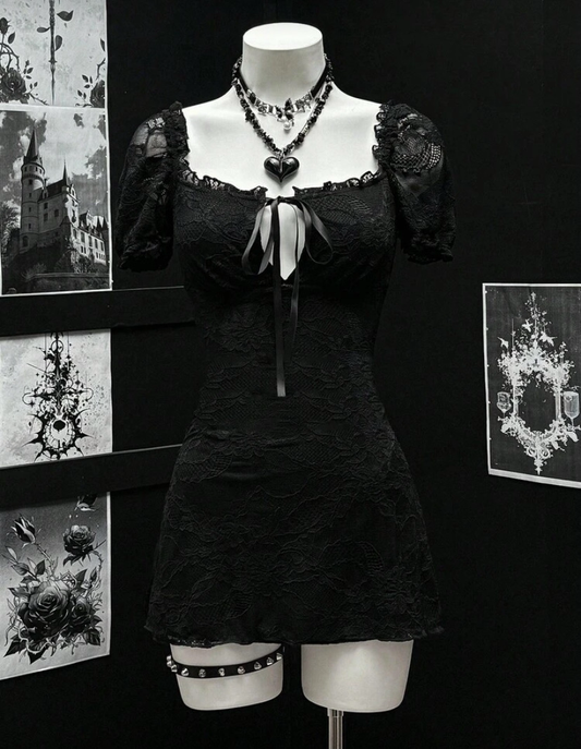 Lace Black Dress