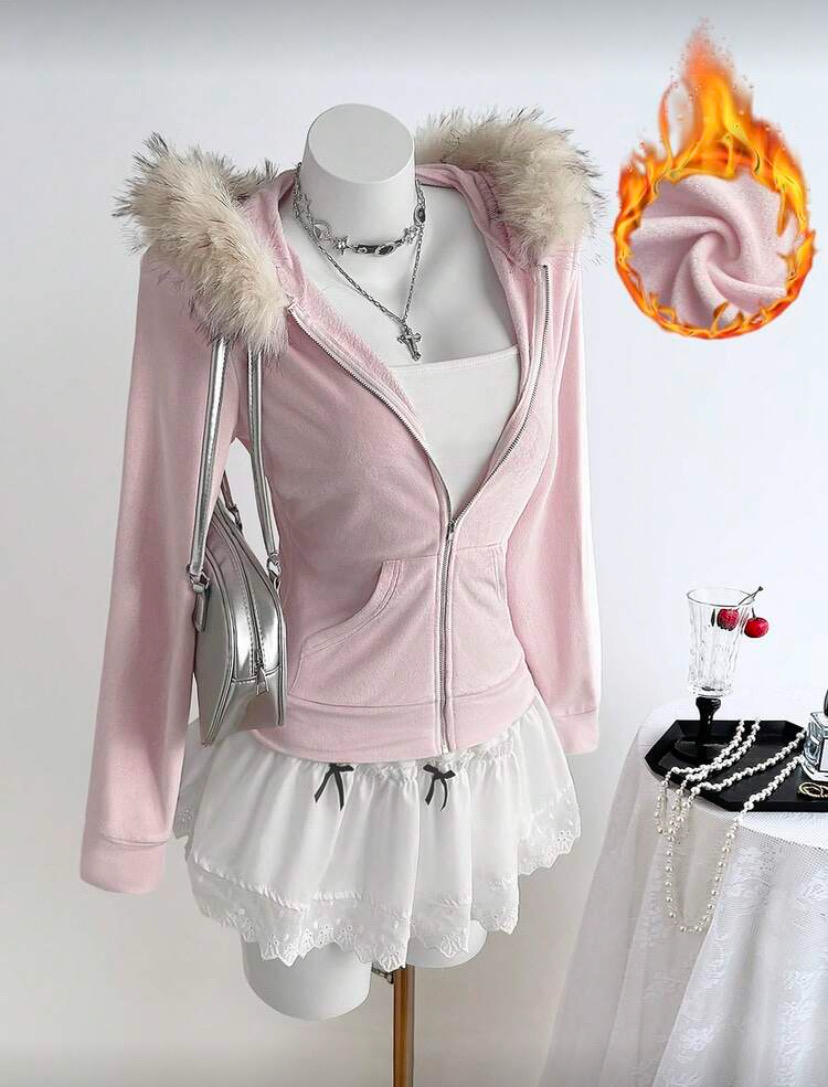 Pink Fuzzy Sweater