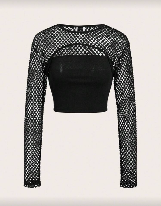 Fishnet Top Set