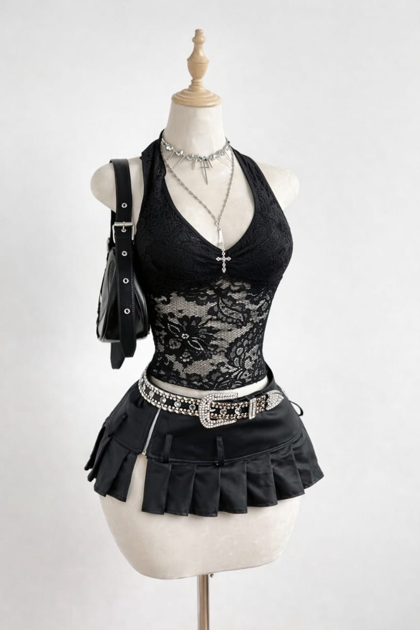Mesh Halter Top