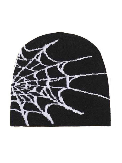 Spider web beanie
