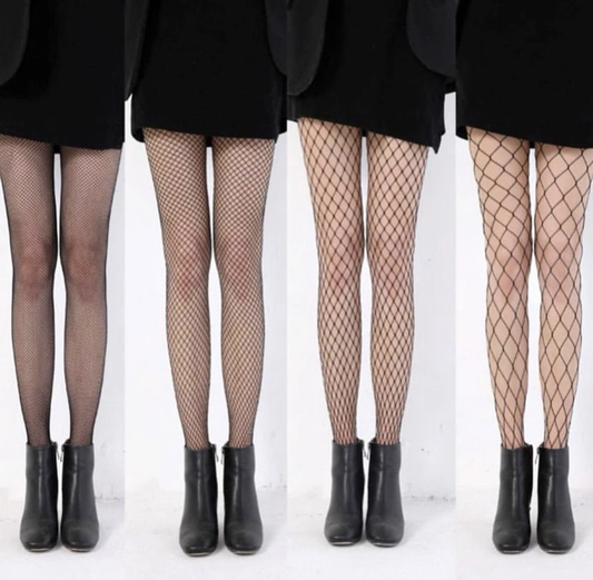 Fishnet Stockings Black Plus