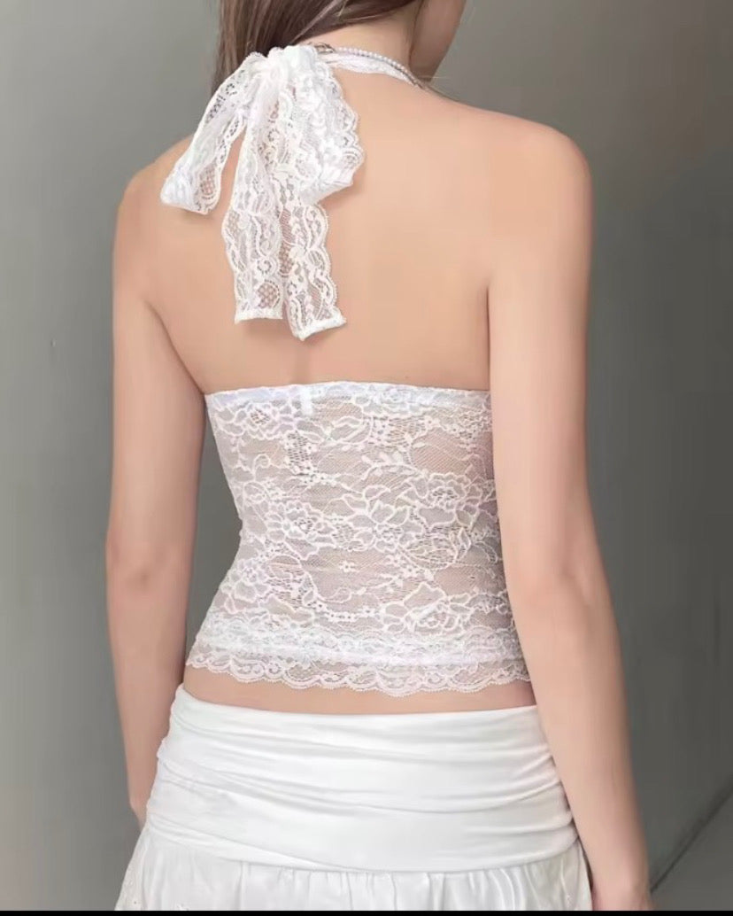 Lace Halter Top
