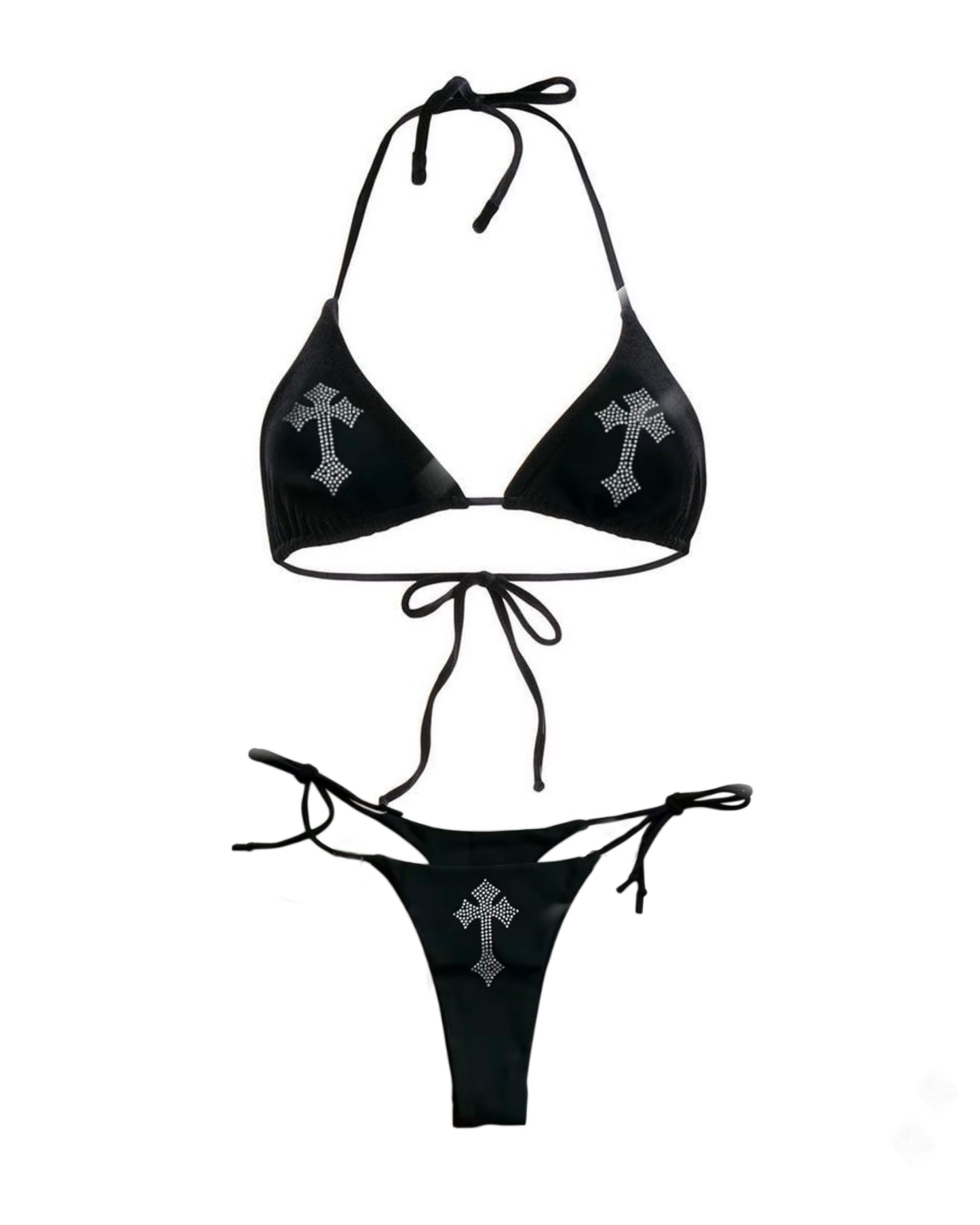Rhinstone Cross Bikini