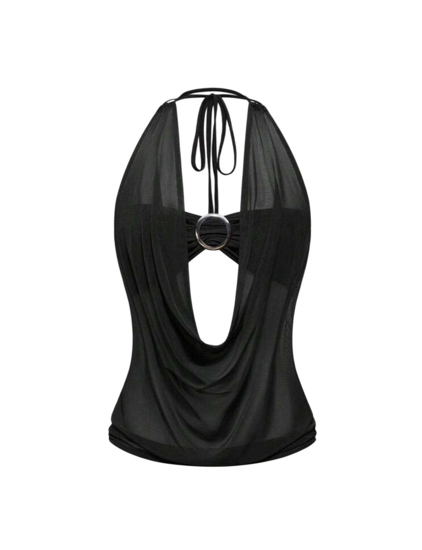 Black Halter Top