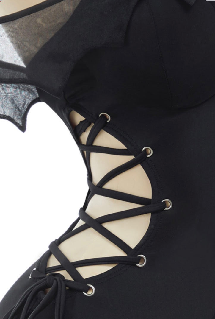 Dark Wing One-Piece Bikini