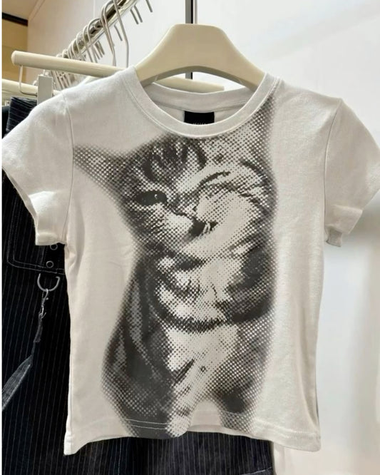 Pixel Kitty Baby Tee
