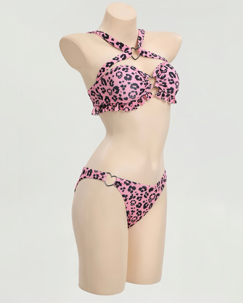 Pink Leopard Bikini