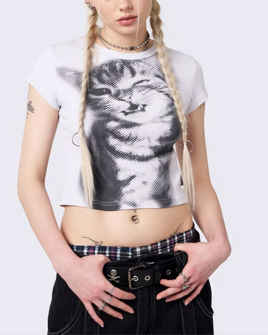Pixel Kitty Baby Tee