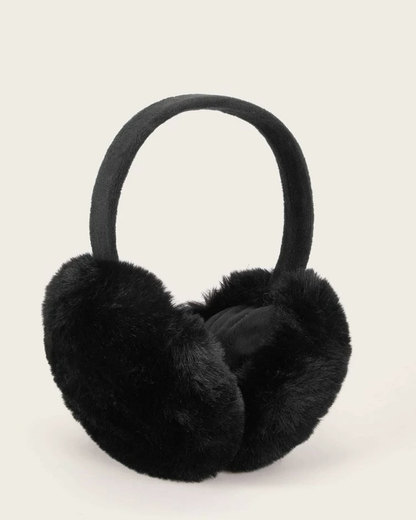 Fluffy  Black Earmuffs