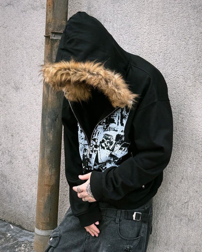 Dissociate Fur Hoodie