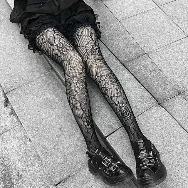 Spiderweb Fishnet Stockings