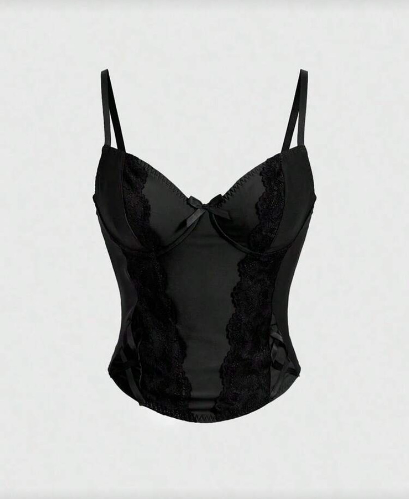 Y2K Lace Corset Top