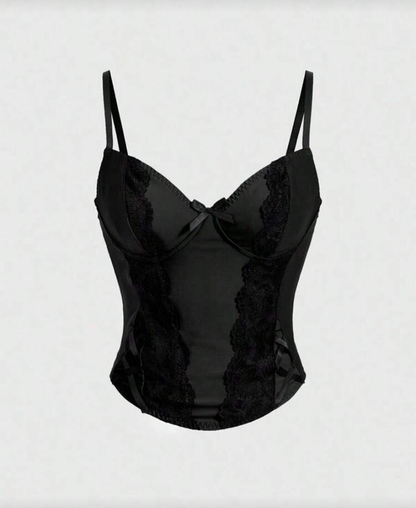 Y2K Lace Corset Top