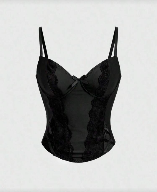Y2K Lace Corset Top