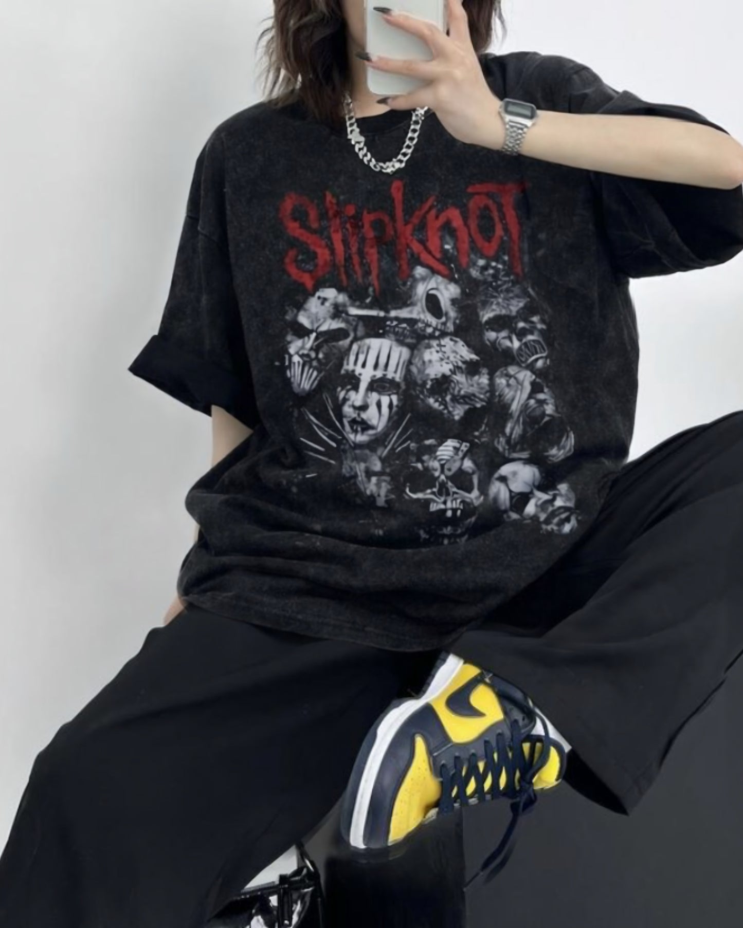 SlipKnot Acid Wash Tee