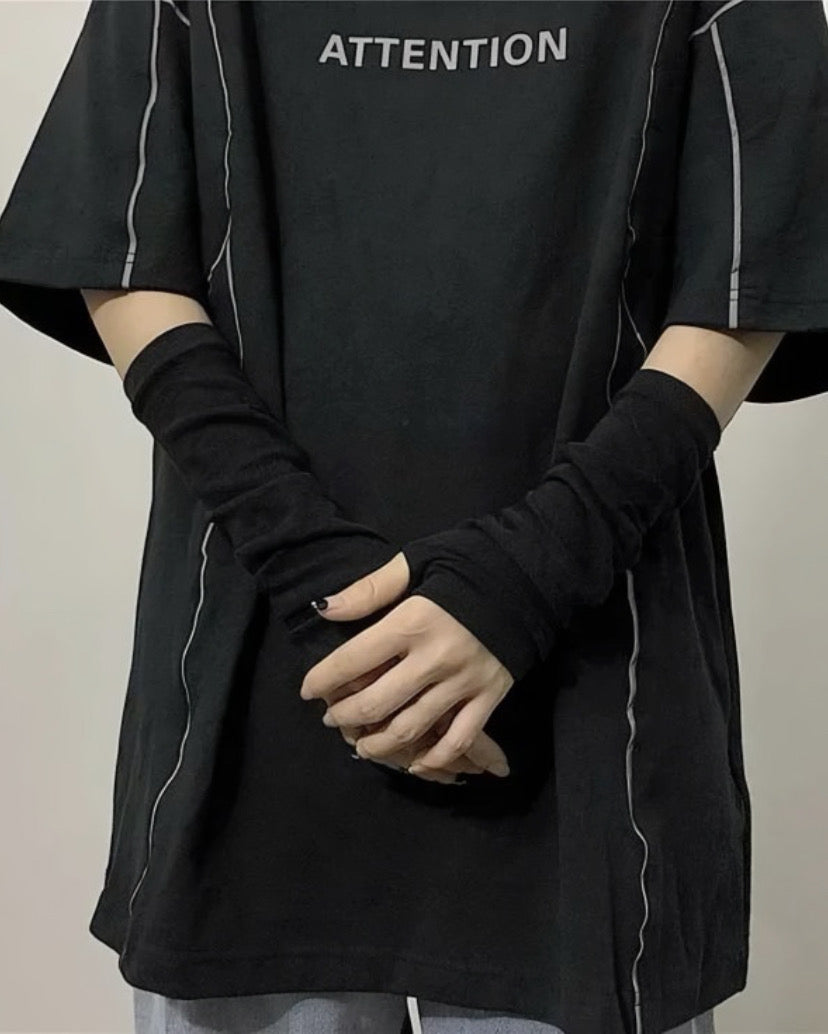 Black Fingerless Gloves