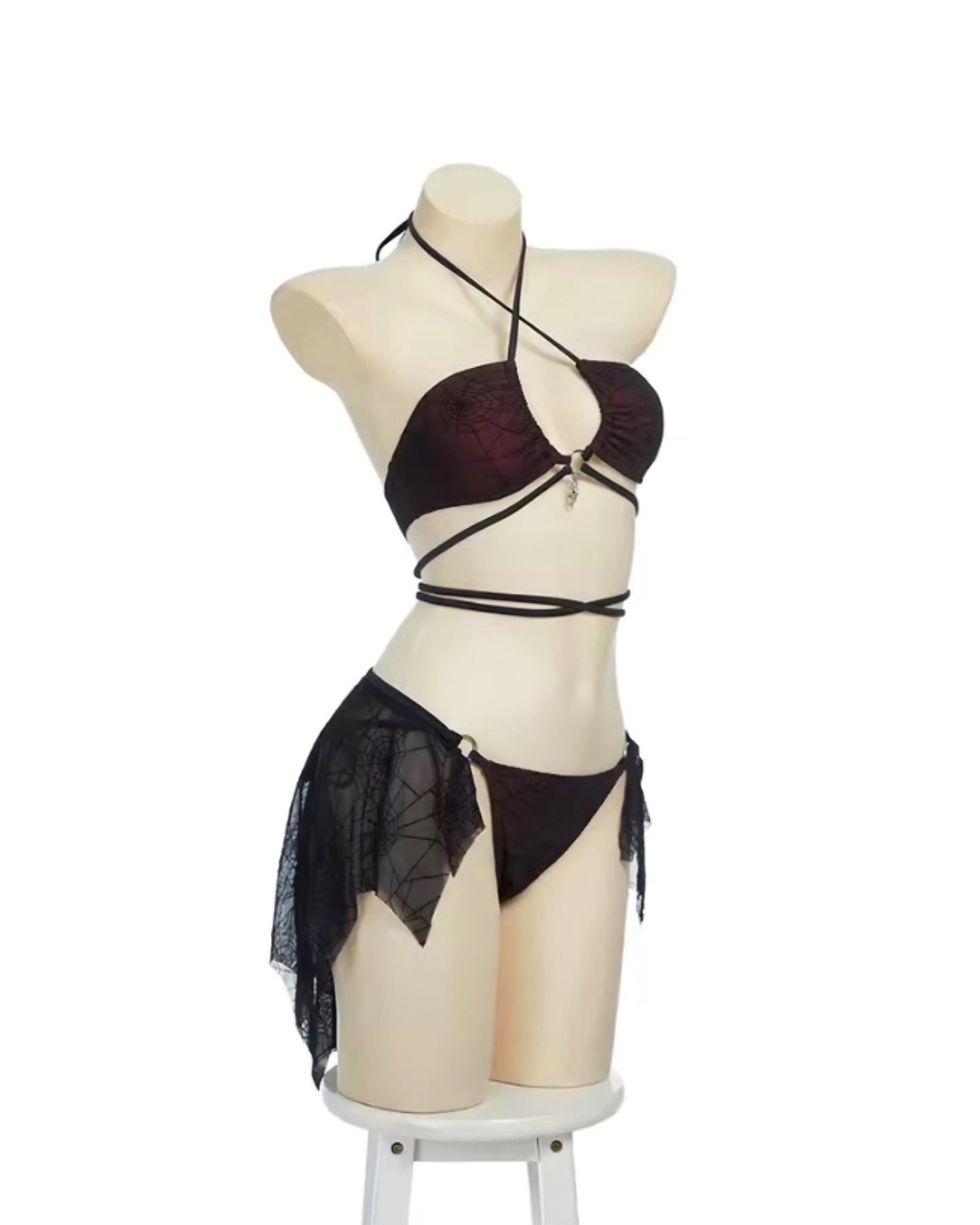 Crimson Web Bikini