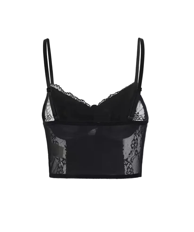 Lace Cross Corset Top