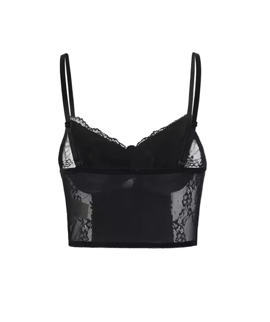 Lace Cross Corset Top