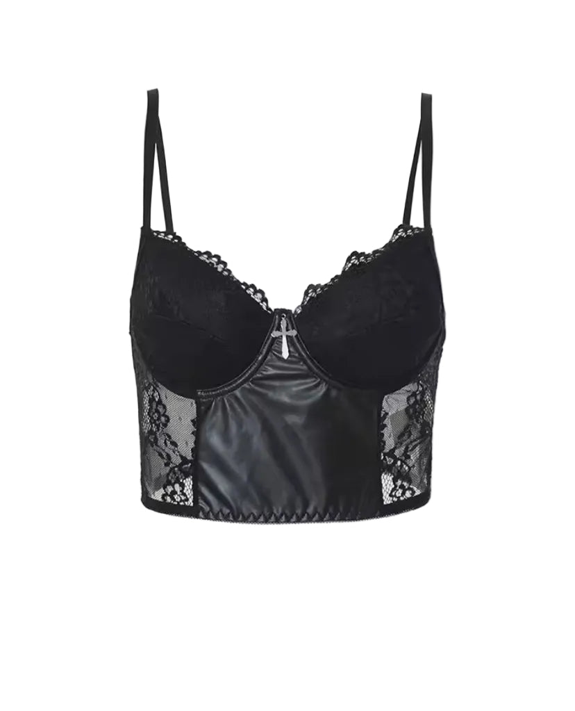 Lace Cross Corset Top