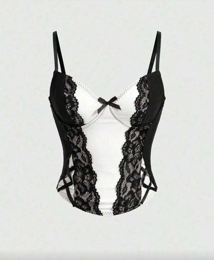 Y2K Lace Corset Top