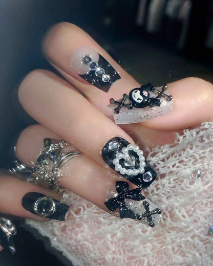Kuromi’s Hex Press on Nails