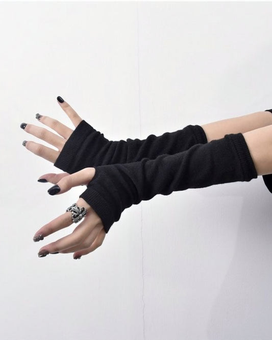 Black Fingerless Gloves